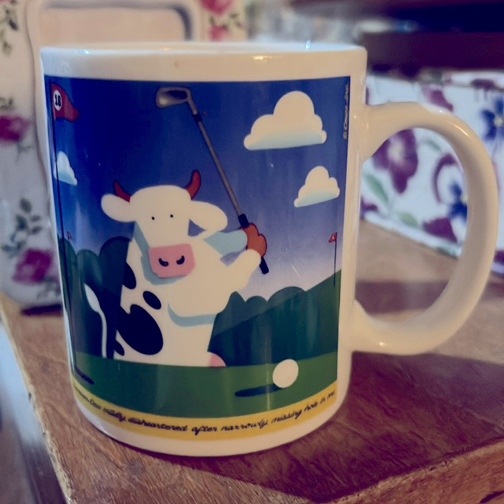 Vintage Cows Inc.Mug Prince Edward Island Coffee Mug Golf Theme